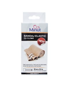 MINUT Bandaj elastic, 10 cm x 4.5 m