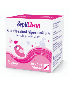 SeptiClean solutie salina hipertona 3 %, 10 monodoze*5 ml