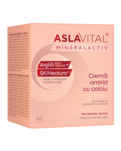Crema antirid cu calciu, ten sensibil, 50ml, Aslavital 
