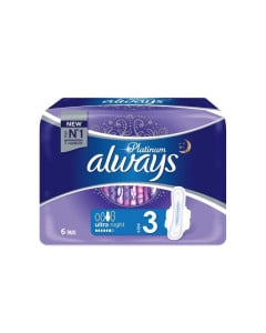 Absorbante Always Platinum Night, 6 bucati