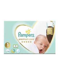 Pampers nr 1, Premium Care, 2-5 kg, 108 bucati