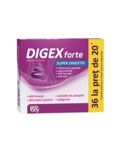 Digex Forte Super Digestiv, 36 capsule la pret de 20