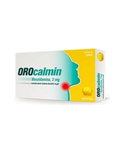 Orocalmin cu aroma de lamaie 3 mg, 20 pastile 