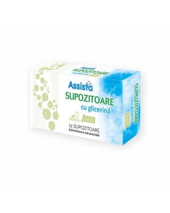 Assista Supozitoare cu glicerina bebe 850 mg x 12