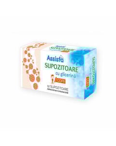 Assista Supozitoare cu glicerina copii 1400 mg x 12