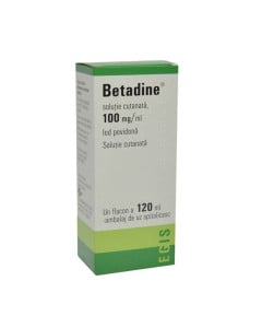 Betadine solutie externa 10%, 120 ml