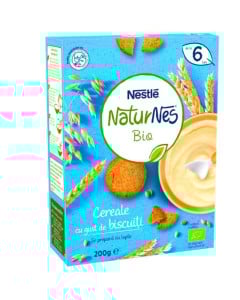 Nestle Naturnes Cereale Bio, gust de Biscuiti, 200g