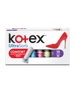 Kotex Tampoane interne Mini UltraSorb, 16 bucati