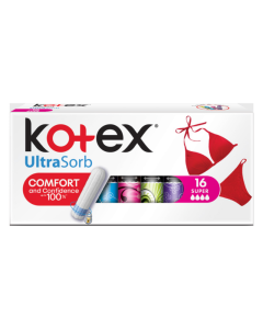 Kotex Tampoane interne Super UltraSorb, 16 bucati
