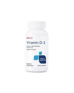 GNC Vitamin D3 2000 UI, 180 tablete