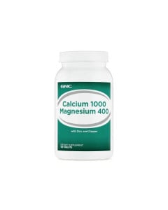 GNC Calciu 1000mg+ Magneziu 400mg, 180 tablete