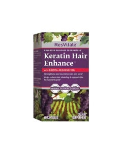 GNC RESVITALE Keratin Hair Enhance cu Biotina si Resveratrol, 60 capsule