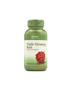 GNC Herbal Plus Triple Ginseng Root, 90 capsule