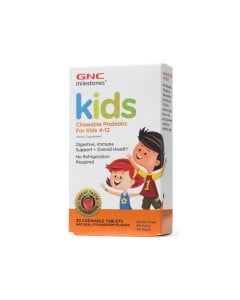 GNC Probiotice Masticabile Pentru Copii 4-12 ani cu Aroma Naturala de Capsuni, 30 capsule