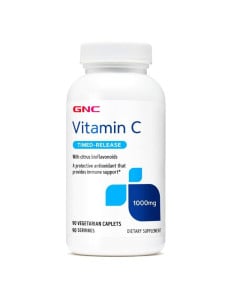 GNC Vitamin C 1000 mg, cu eliberare prelungita, 90 tablete