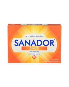 Sanador Sinus 500 mg/ 30 mg, 20 comprimate filmate