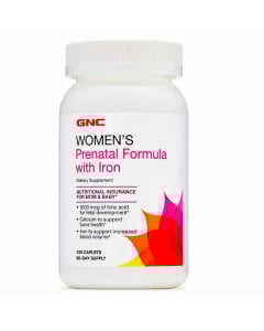 GNC, Fier pentru femeile insarcinate, 120 capsule