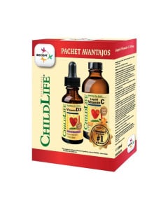 Secom Kit Imunitate copii Vitamin C, 118 ml + Vitamin D3, 30 ml
