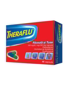 Theraflu Raceala si Tuse, 16 capsule