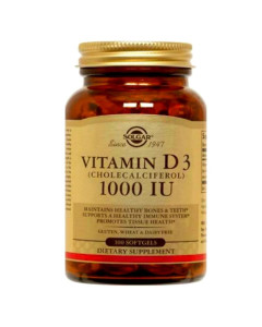 Solgar Vitamin D3 1000UI, 100 tablete masticabile