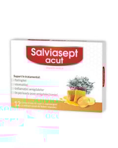 Salviasept Acut, 12 comprimate de supt