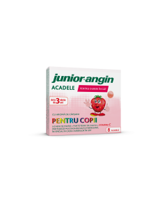 Junior-Angin Acadele cu aroma de capsuni, 8 bucati