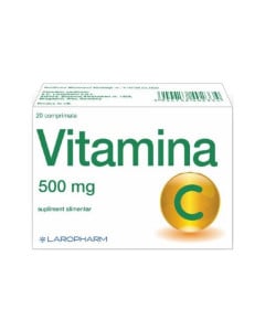 Laropharm Vitamina C 500 mg, 20 comprimate masticabile