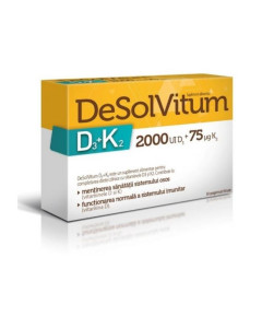 Desolvitum D3+K2, 30 comprimate filmate