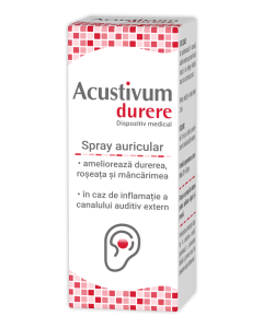 Acustivum durere spray auricular, 20 ml