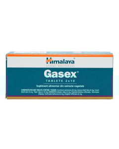 Gasex, in caz de disconfort abdominal, balonare, 20 tablete