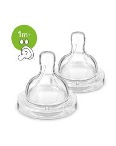 Avent Tetina Anticolici 2 orificii, 2 bucati SCF632/27