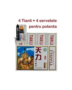 Tianli 10 ml* 4 flacoane + 4 servetele umede