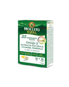Moller's Total, 14 capsule moi+14 comprimate