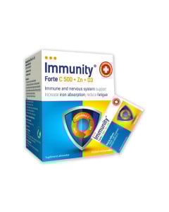 Immunity C 500 + Zinc+D3, 30 plicuri orodispersabile