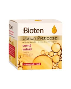 BIOTEN Crema Antirid Zi cu Uleiuri, 50 ml