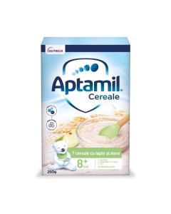 Aptamil 7 Cereale cu Lapte si Mere, 250g