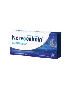 Nervocalmin somn usor cu valeriana, 20 capsule moi