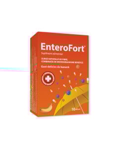 EnteroFort, pentru refacerea florei intestinale, 10 plicuri