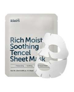 Dear Klairs Rich Moist Soothing Tencel Masca de fata, 25 ml