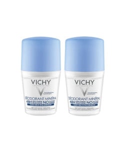 VICHY Bi-pack Roll on deo mineral 48h fara saruri de aluminiu 1+1-50%