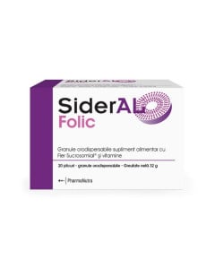 Sideral Folic, 20 plicuri pulbere orodispersabila