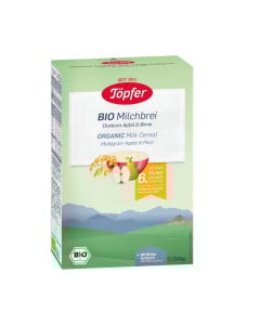 Topfer Multicereale Bio lapte + mere + pere 6 luni, 200 g