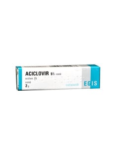 Aciclovir crema 5%, 2 g