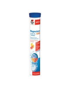 Doppelherz Aktiv Magneziu 400 + B1 + B6 + B12 + Acid folic, 15 tablete efervescente