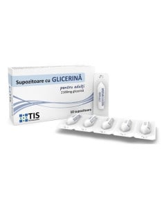 TIS Supozitoare cu glicerina pentru adulti, 10 supozitoare