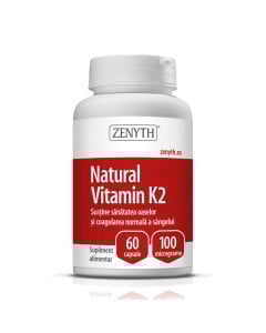Natural Vitamin K2 100mcg x 60cps.
