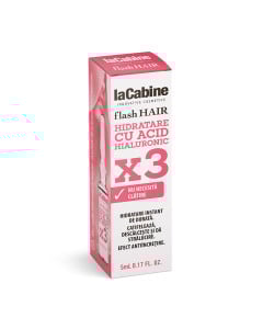 LA CABINE - Flash Hair MOISTURE HYALURONIC  fiole pentru par 7*5 ml