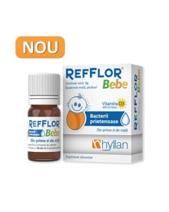 Refflor Bebe cu vitamina D, 10 ml picaturi
