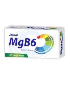 Zdrovit Magneziu + B6, 50 comprimate