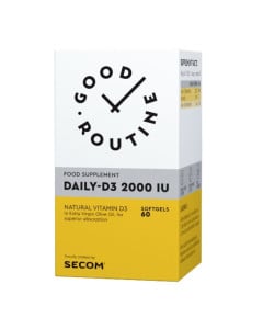 Secom Good Routine Daily D3 2000 IU, 60 capsule